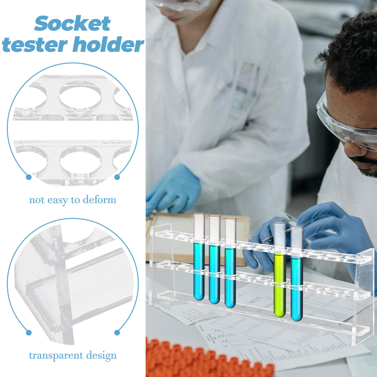 12 홀 테스트 튜브 랙 아크릴 실험실 홀더 과학 실험 - Laboratory Centrifuge 리뷰 및 가격